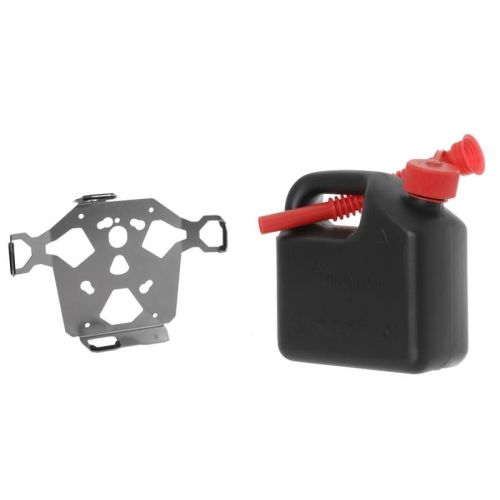 Set di supporto accessori ZEGA Pro / ZEGA Mundo con supporto per tanica e tanica di carburante Touratech da 3 L