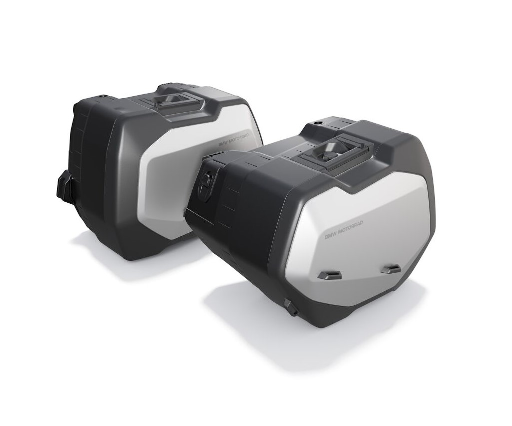 BMW-Motorrad-Variokoffer-Schwarz-25-32-l-24-30-l-fuer-R1300GS BMW Motorrad Variokoffer Vario Koffer Schwarz 25-32 l + 24-30 l für R1300GS