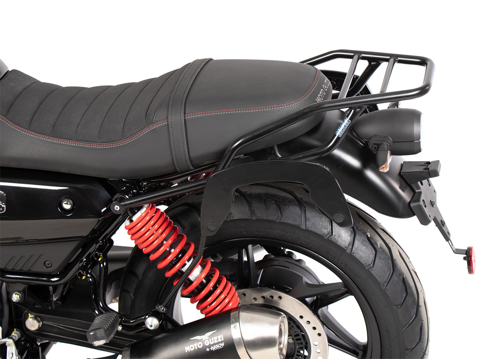 Rohrgepäckbrücke schwarz für Moto Guzzi V7 Stone Special Edition (850ccm) (2022-2023)