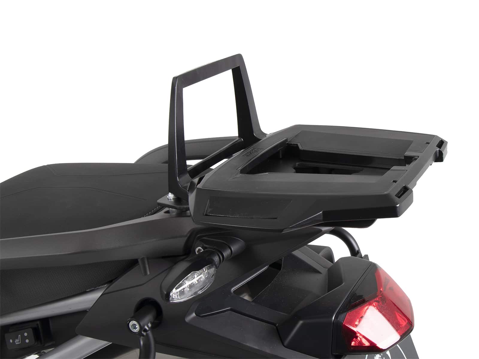 Alurack Topcaseträger schwarz für Kombination mit Originalgepäckbrücke schwarz für Triumph Tiger 850 Sport (2021-2024)