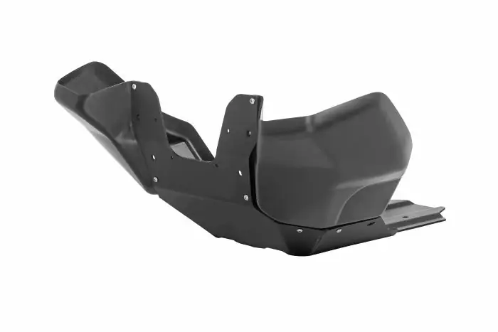 Engine Protection RALLYE Evo, Black Aluminum for KTM 790 Adventure/790 Adventure R - KTM Center Stand