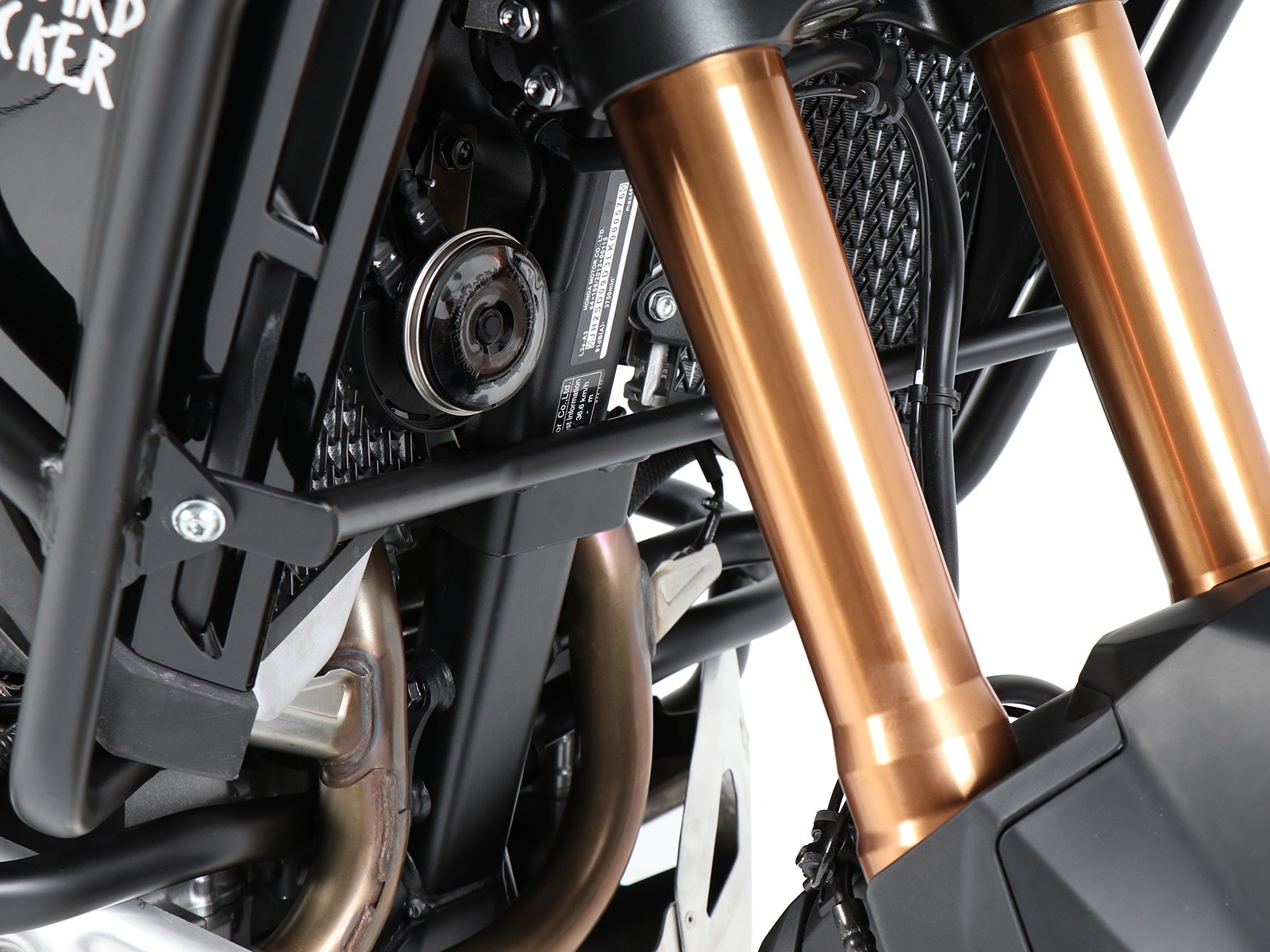 Supporto di rinforzo per barre di protezione serbatoio H&B nere Honda CRF1100L AT Adventure Sports 20-23