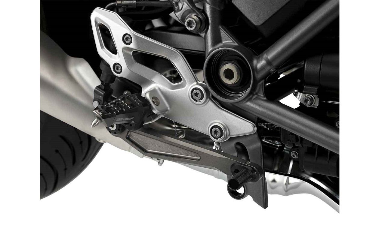 R1200RfussrastenAnlageRechtsA0188030 Estribo original BMW derecho fresado ajustable para R1200R LC R1200RS LC