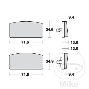 Bremsklotz Standard TRW Alternative: 7326598