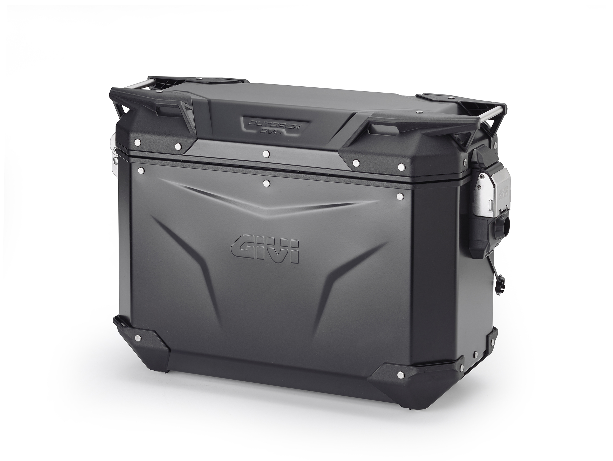 Alu-Seitenkoffer Trekker Outback EVO 37, schwarz Links, 37 Liter / SMART SECURITY LOCK