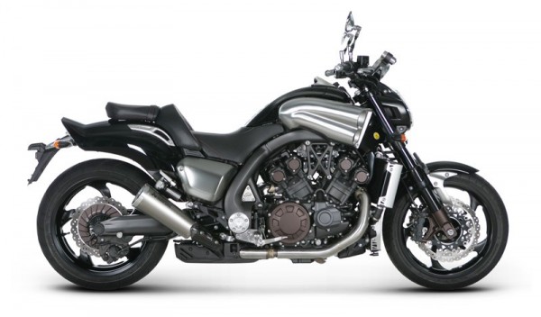 Akrapovic Slip-On Line (Titane) Échappement pour Star Motorcycles VMAX à partir de 2012