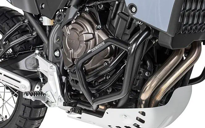 Touratech Motorsturzbügel Sturzbügel Protección de acero inoxidable negro para Yamaha Tenere 700 Touratech Motorsturzbügel Sturzbügel Protección de acero inoxidable negro para Yamaha Tenere 700