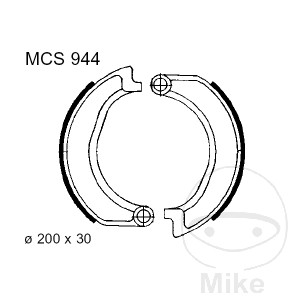 Zapatas de freno sin muelle TRW para BMW R50/5 R60/5 R60/6 R75/5