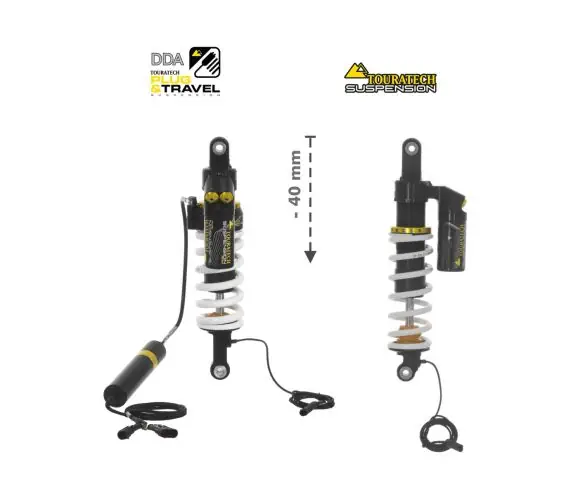 Touratech Suspension Plug & Travel Lowering Kit -40mm for BMW R1200GS/R1250GS Adventure