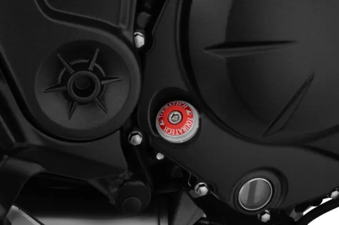 Bouchon de remplissage d'huile Touratech rouge anodisé Kawasaki Versys 650 à partir de 2012 Versys 1000 Bouchon de remplissage d'huile Touratech rouge anodisé Kawasaki Versys 650 à partir de 2012 Versys 1000