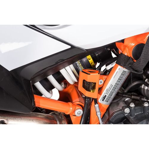 Protezione serbatoio freno posteriore Touratech arancione KTM 790 Adventure / Adventure R