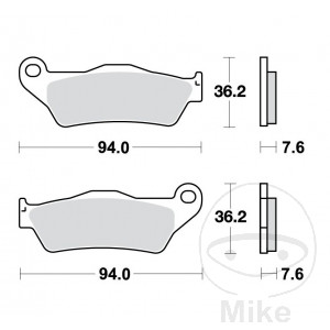 Bremsklotz Sinter hinten TRW Alternative: 7320526