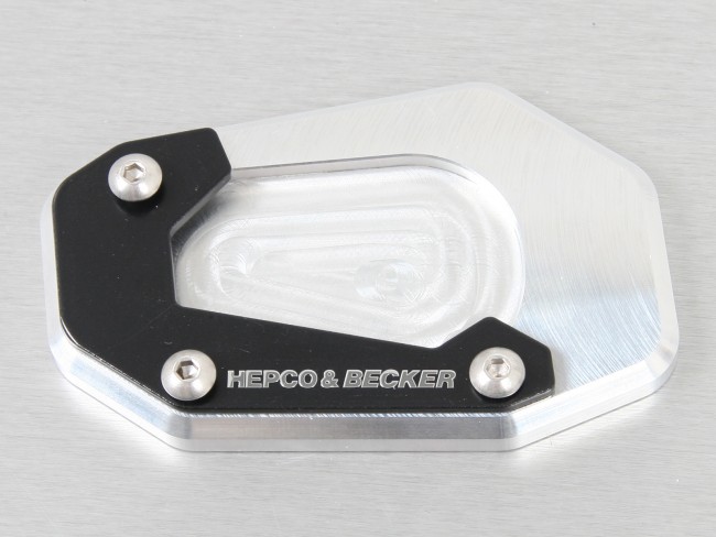 4211661-640-643-648_00_91_shop_2 Plaque de béquille latérale Hepco&Becker argent/noir pour BMW R1200RT 2005-2013