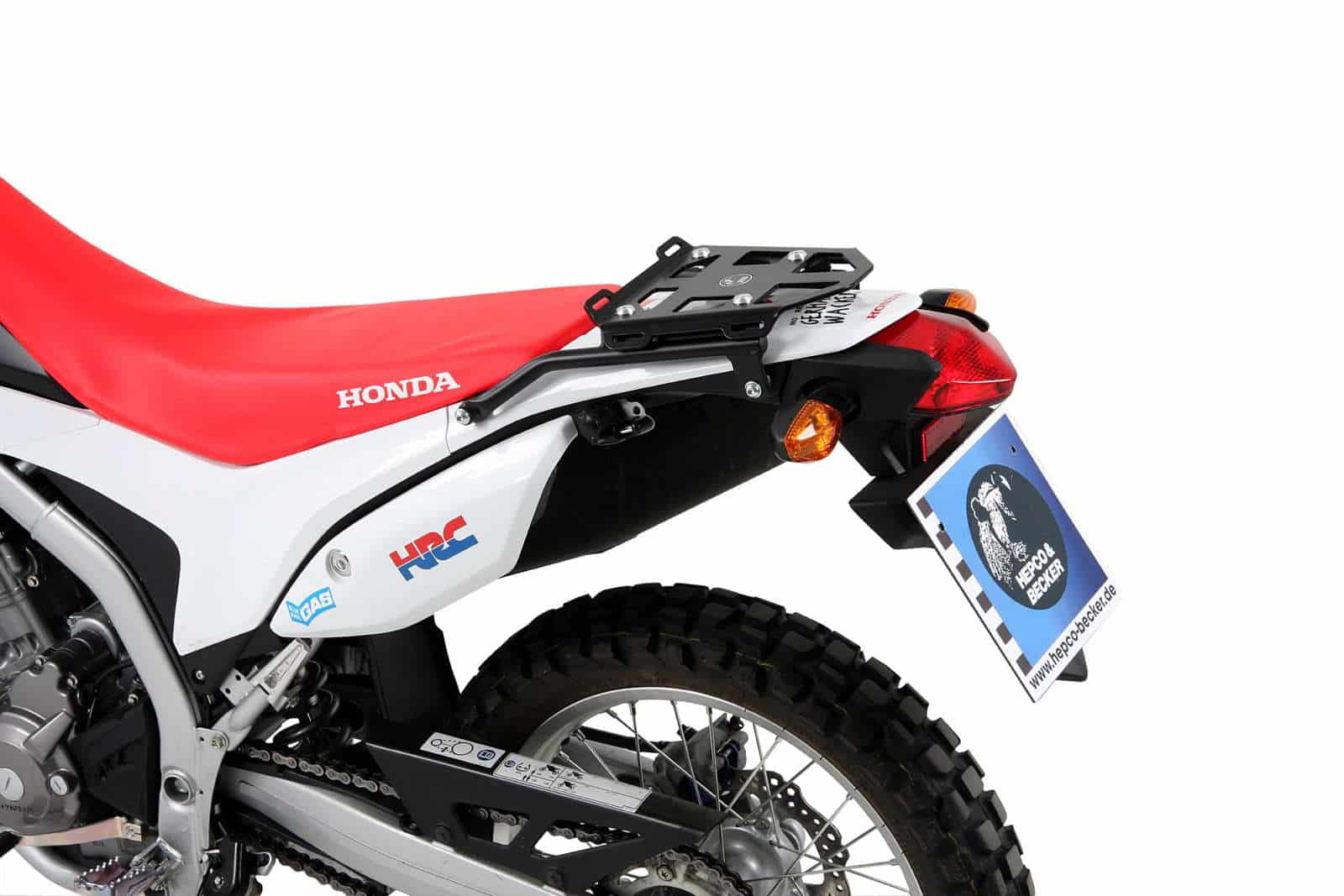 Minirack Softgepäck-Heckträger schwarz für Honda CRF 250 Rally (2017-2021)