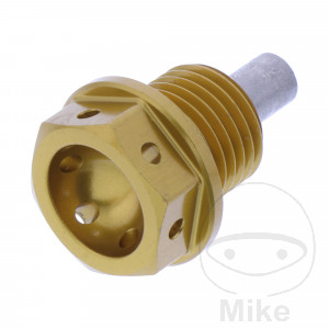 Vis de vidange magnétique JMP BOM14X1.50 mm 12 mm Alu Racing or pour BMW R50 R60 R69