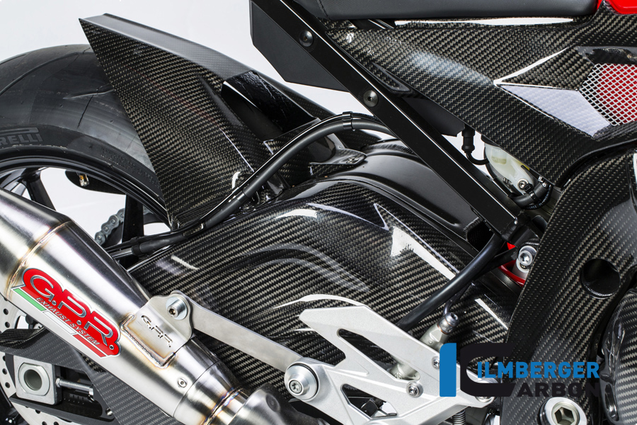 Garde-boue arrière en carbone avec protection de chaîne en ABS pour BMW HP4 S1000RR S1000R