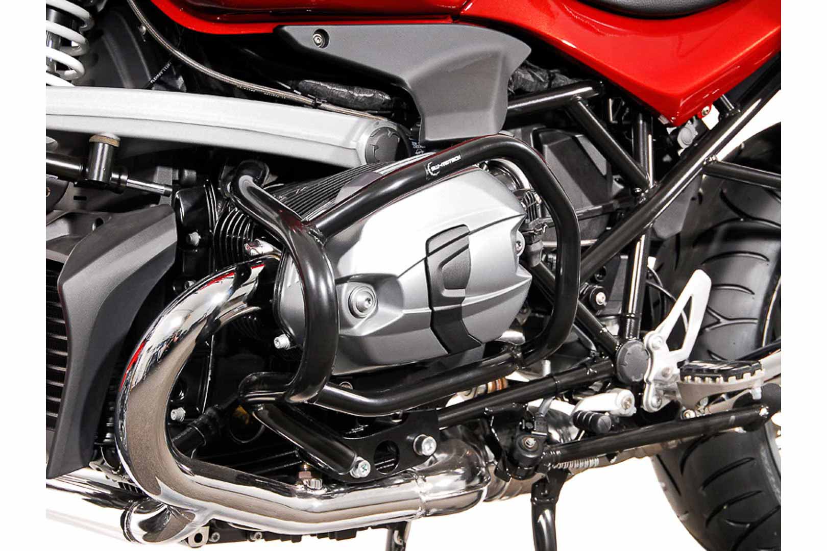 Barre di protezione SW-Motech nere per BMW R 1200 R (07-14)