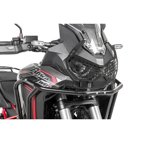 Protection de phare noire avec système de fixation rapide pour Honda CRF1100L Africa Twin "UTILISATION OFFROAD UNIQUEMENT"