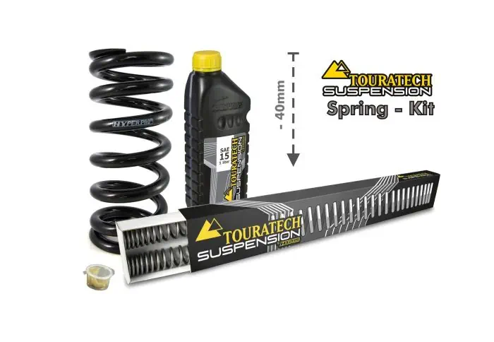 Touratech resortes para la horquilla y el amortiguador de reducción de altura de -40mm para BMW F850GS + Adventure desde 2018
