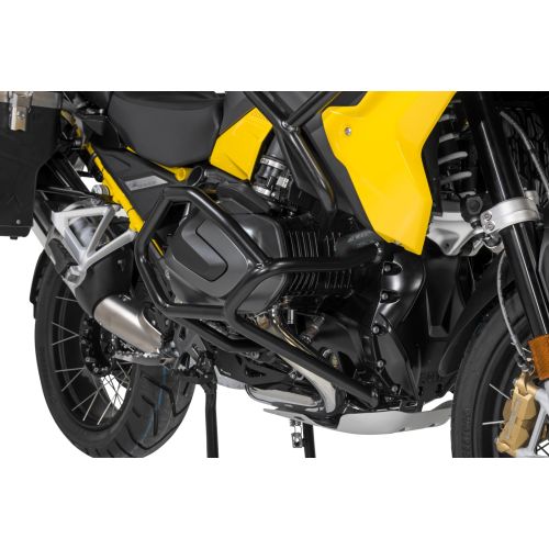 Touratech soporte de caída de acero inoxidable negro para BMW R1250GS