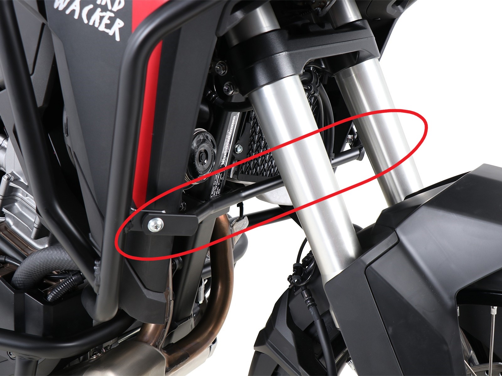 Renfort pour pare-carter H&B noir pour Honda CRF1100L Africa Twin 2019-2023