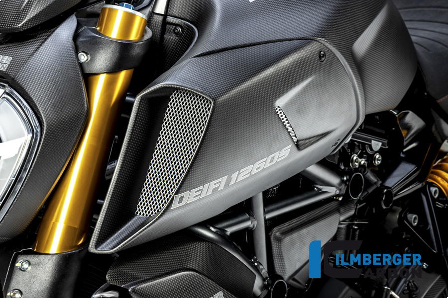 Airtube cover left side matt Diavel 1260