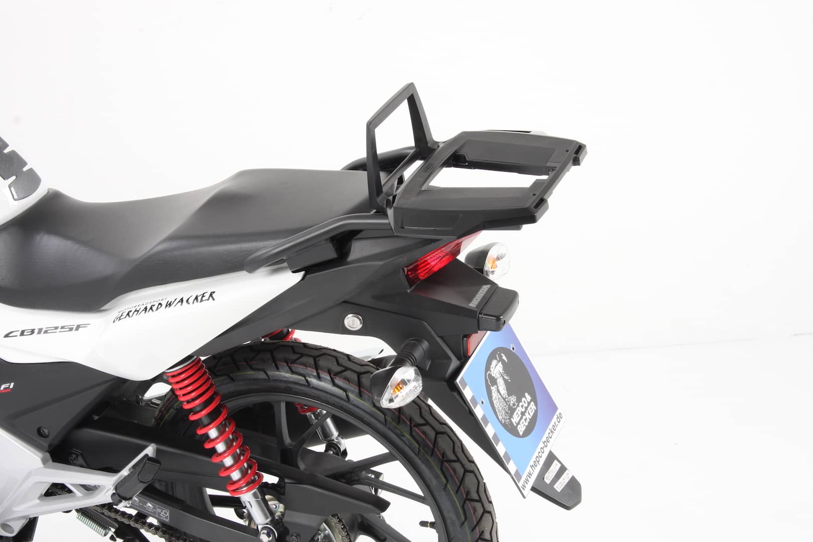 Alurack Topcaseträger schwarz für Honda CB 125 F (2015-2020) Alurack Topcaseträger schwarz für Honda CB 125 F (2015-2020)