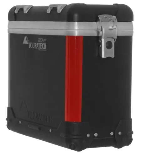 Strisce riflettenti Touratech *rosse* per bordi bagagli ZEGA Pro / ZEGA Pro2 (Include: 2 adesivi)