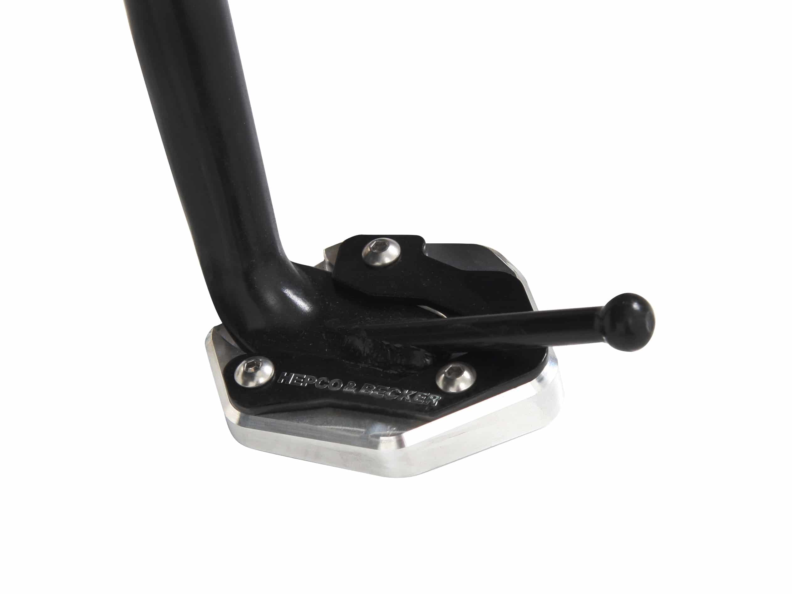 Seitenständerplatte silber/schwarz für Yamaha MT-09 (2017-2020)