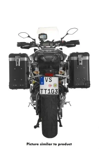 Sistema di bagagli Touratech ZEGA Pro "And-Black" 31/31 Litri Portapacchi in Acciaio Inossidabile Nero Yamaha MT-09 15-17