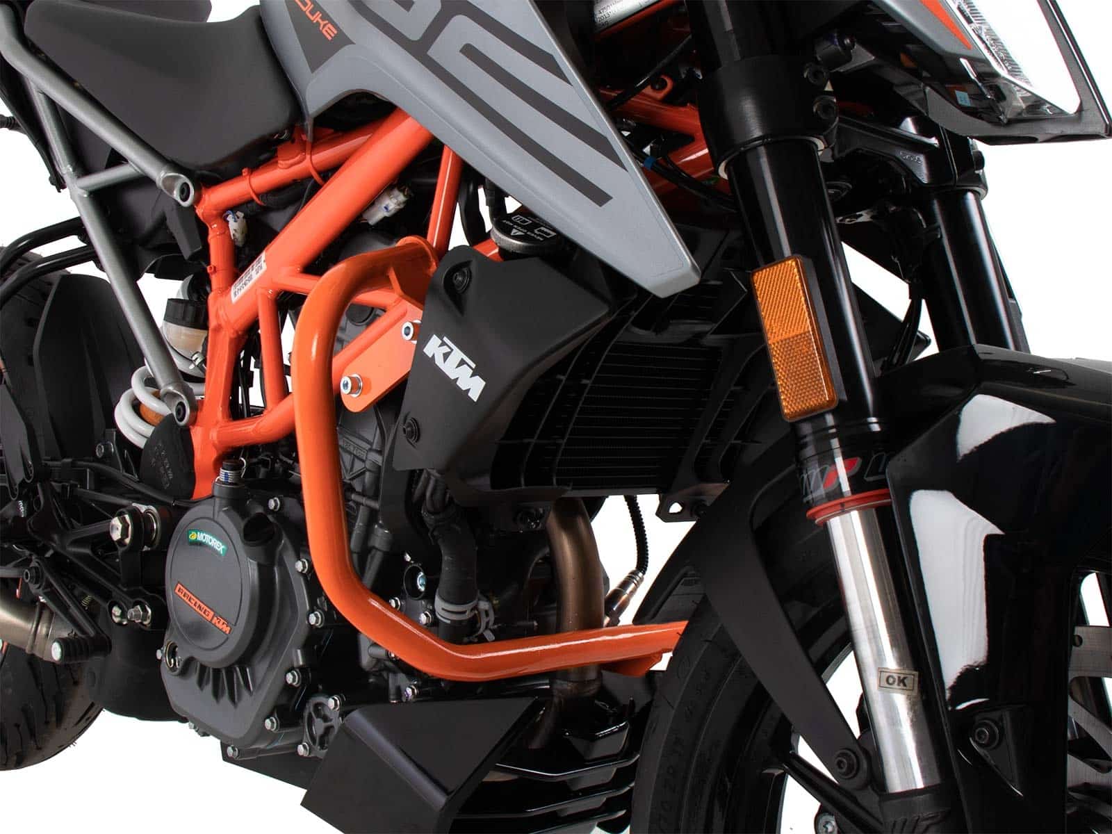 Motorschutzbügel orange für KTM 125 Duke (2021-2023)