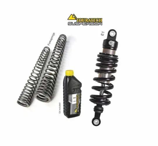 Touratech Suspension Lowering Fork Springs and E1 Shock Absorber -50mm for BMW G310 GS 2017-2019