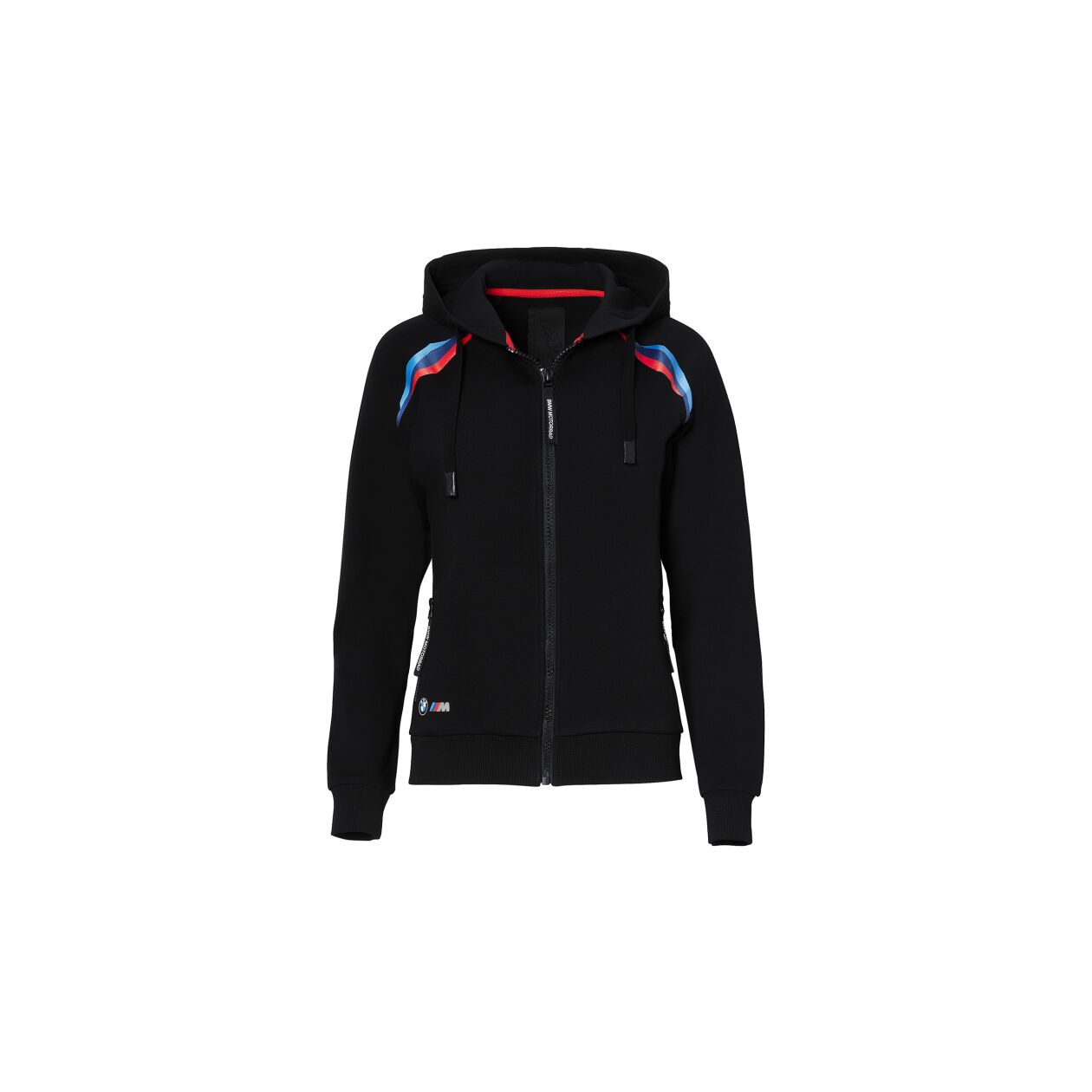 76618542422-BMW-Motorrad-Zip-Hoodie-Motorsport-Schwarz-Ladies-Front Sudadera con capucha BMW Motorrad Zip - Motorsport Negra Dama