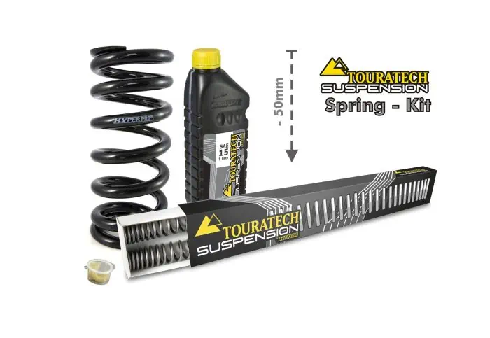 Ressorts de remplacement Touratech pour abaissement de 50 mm pour BMW F800GS + Adventure à partir de 2013 Ressorts de remplacement Touratech pour abaissement de 50 mm pour BMW F800GS + Adventure à partir de 2013