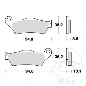Pastiglie dei freni posteriori Sinter TRW per BMW R 1200 C RT R ST S GS + Adventure
