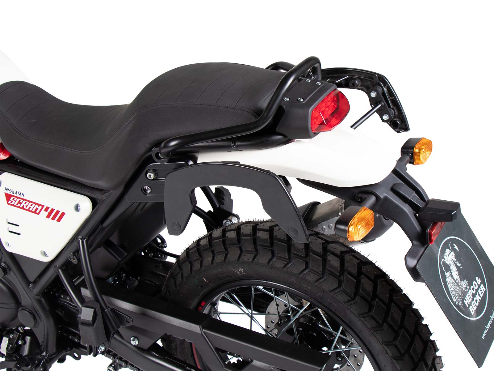 C-Bow Seitenträger schwarz für Royal Enfield Scram 411 (2022-2024)