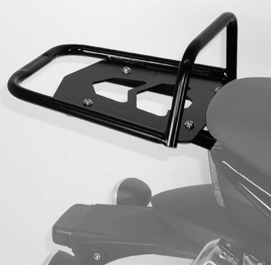 Rohrgepäckbrücke Topcaseträger schwarz für Triumph Speed Triple 1050 (2006-2007)