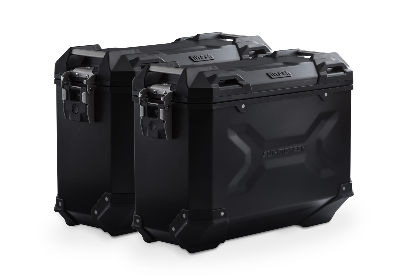SW-Motech TRAX ADV Cassa in Alluminio - Nera Sistema 37/37 L per KTM 990 SM / SM-T / SM-R / 950 SM