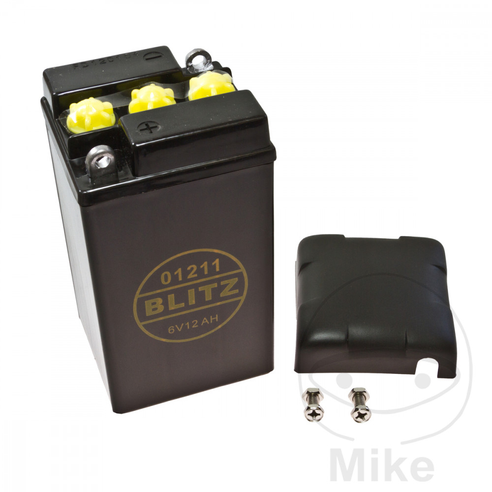 1000_7076003InTfVvPGnkwVa Batterie de moto 01211 noire 6VBlitz avec couvercle