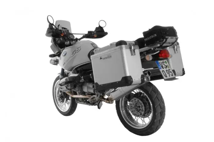 Système de valises ZEGA Pro "And-S" 38/45 Litres avec support en acier inoxydable pour BMW R1150GS/ R1150GS Adventure/ R1
