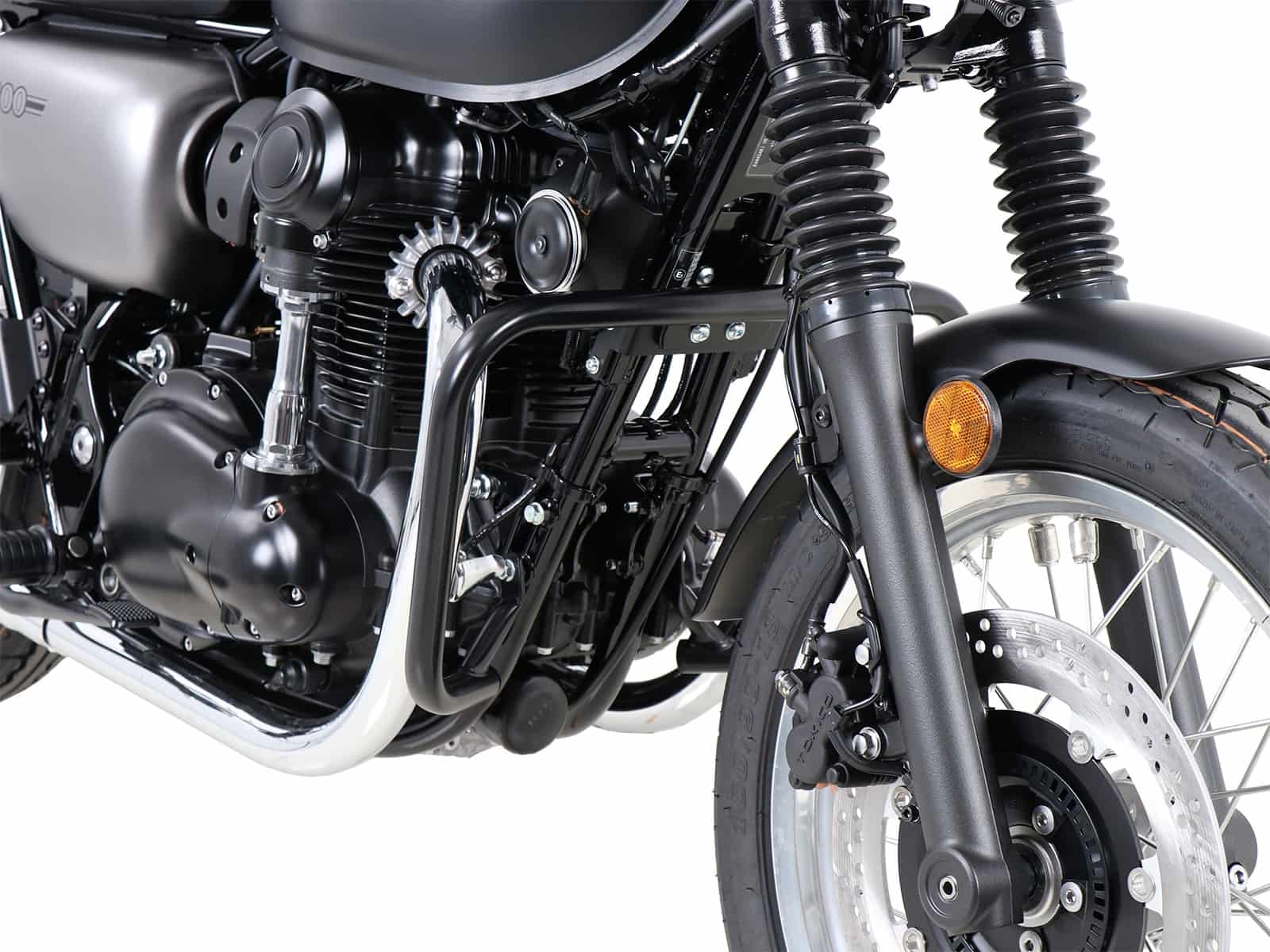 Motorschutzbügel schwarz für Kawasaki W 800 Street / Cafe / Standard (2019-2025)