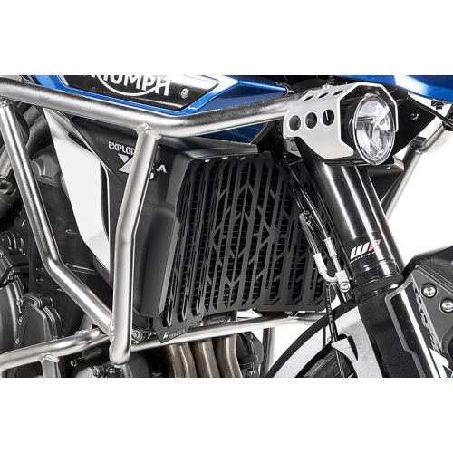 Protezione Radiatore Touratech Nera Anodizzata per Triumph Tiger Explorer dal 2016