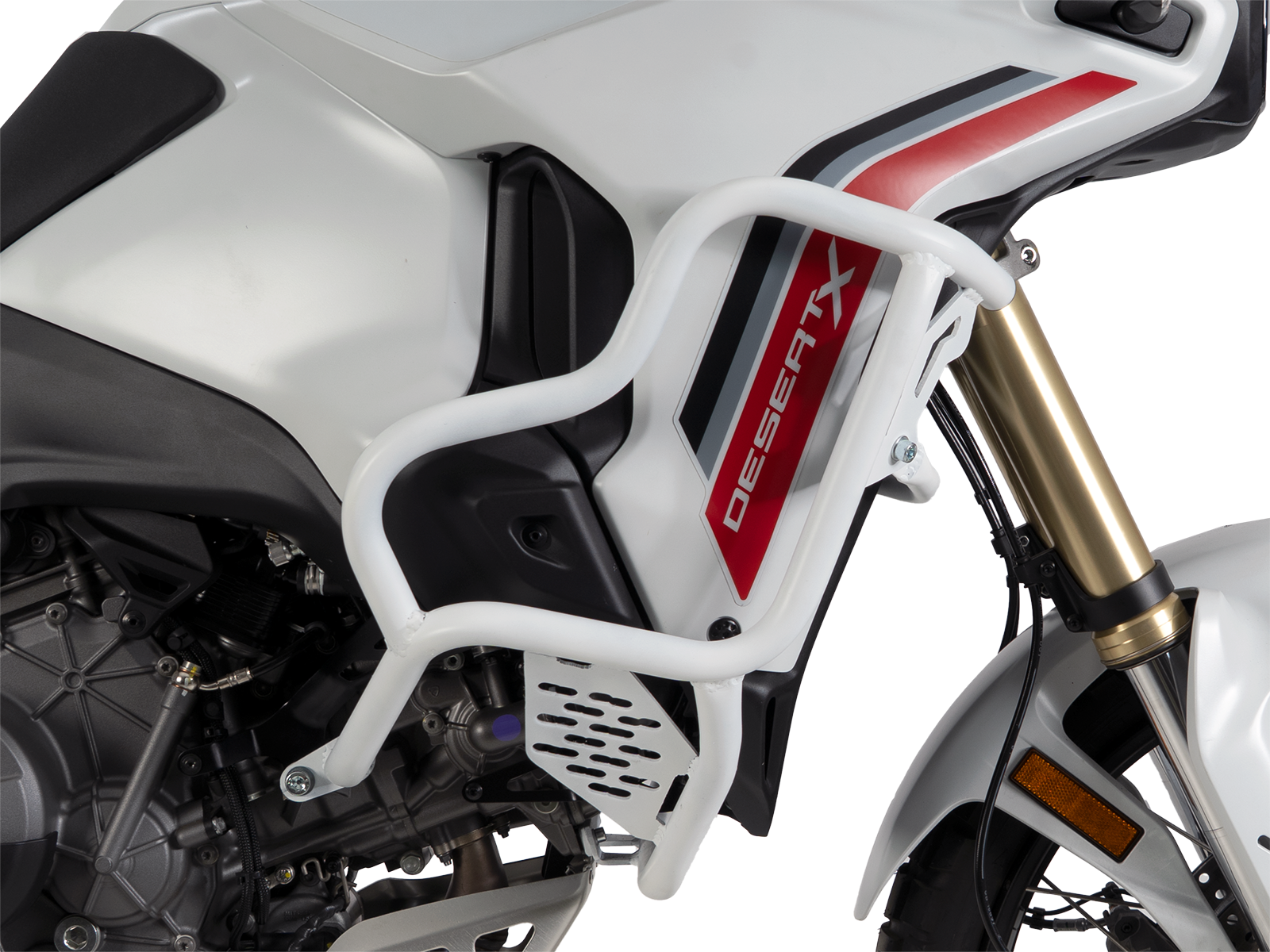 Tankschutzbügel "Solid" weiß für Ducati Desert X V2 (2026-)