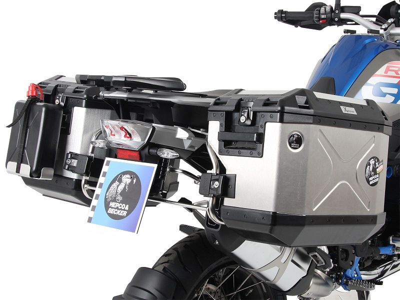 Hepco&Becker Luggage Rack Set Cutout Stainless Steel including Xplorer Cutout Luggage Set for BMW R1250GS (2018-)