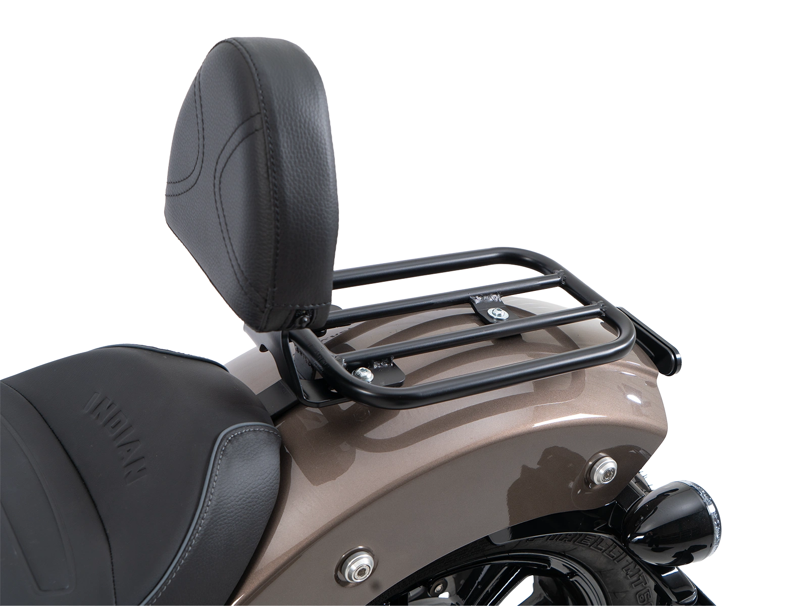 Fahrer-Rückenlehne mit Polster für Kombination mit Solorack für Indian Scout Bobber (2025-)