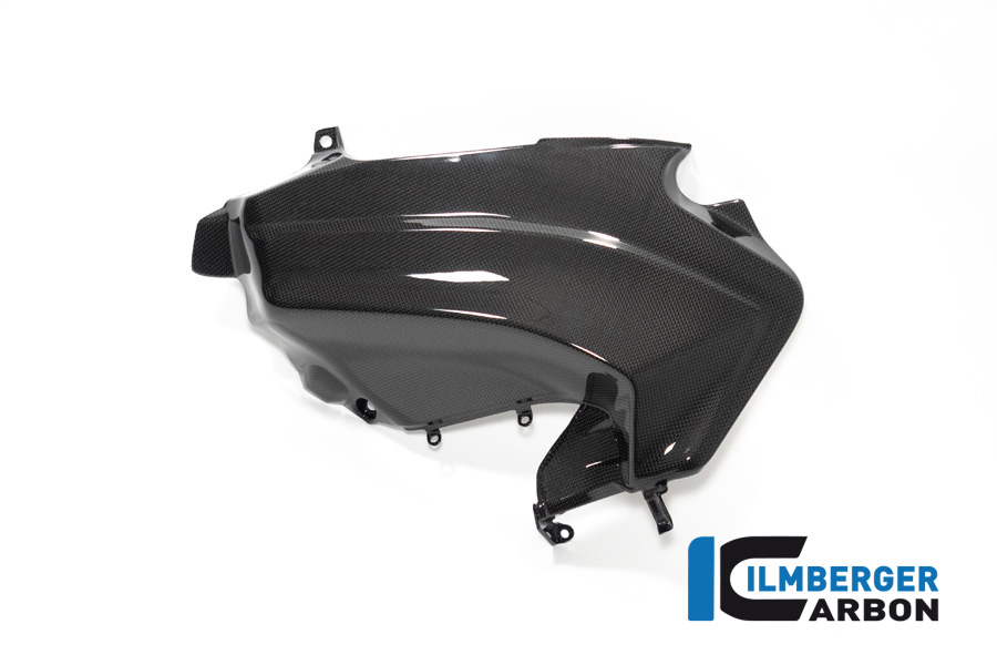 Cubierta de carbono bajo el marco izquierda brillante para Ducati Panigale V2