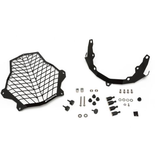 Griglia parafaro in acciaio inox nero con rilascio rapido per KTM 1050 1090 1190 Adventure + R