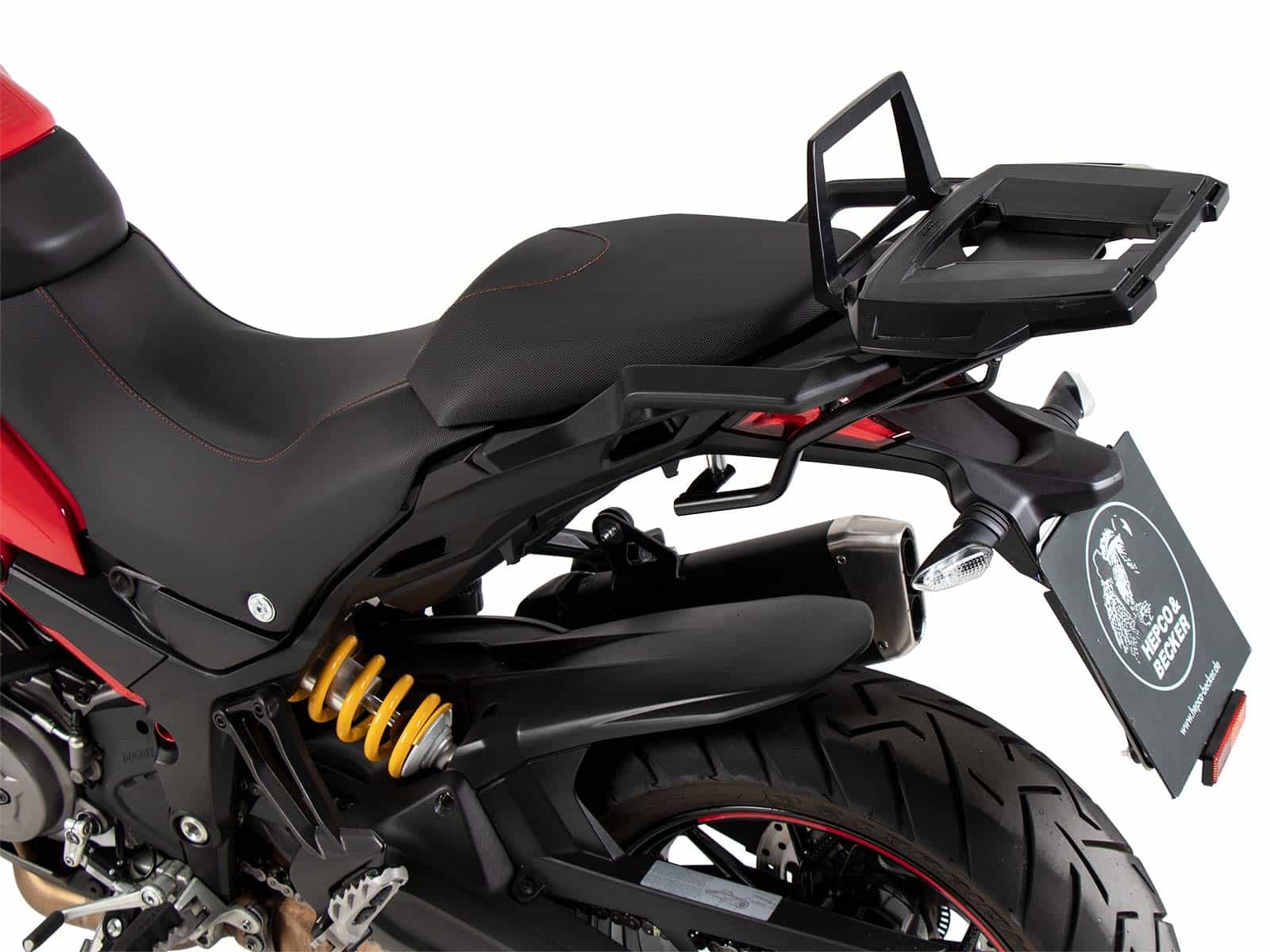 Alurack Topcaseträger schwarz für Ducati Multistrada 1260 Enduro (2019-2021)