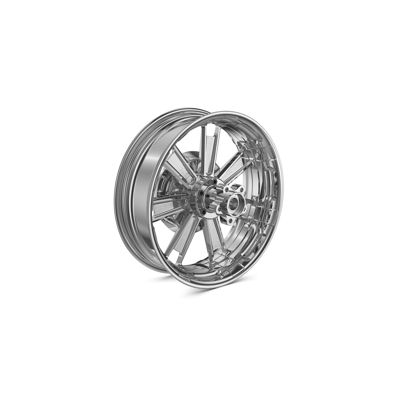 Schmiederad hinten verchromt 5.00x16 77219457421 für BMW K34 + K35 R18