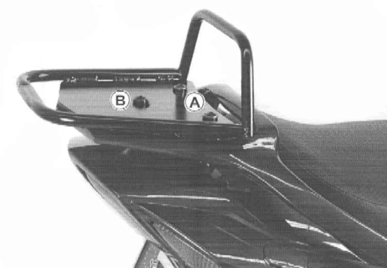 Rohrgepäckbrücke Topcaseträger schwarz für Yamaha FJR 1300 (2001-2005)